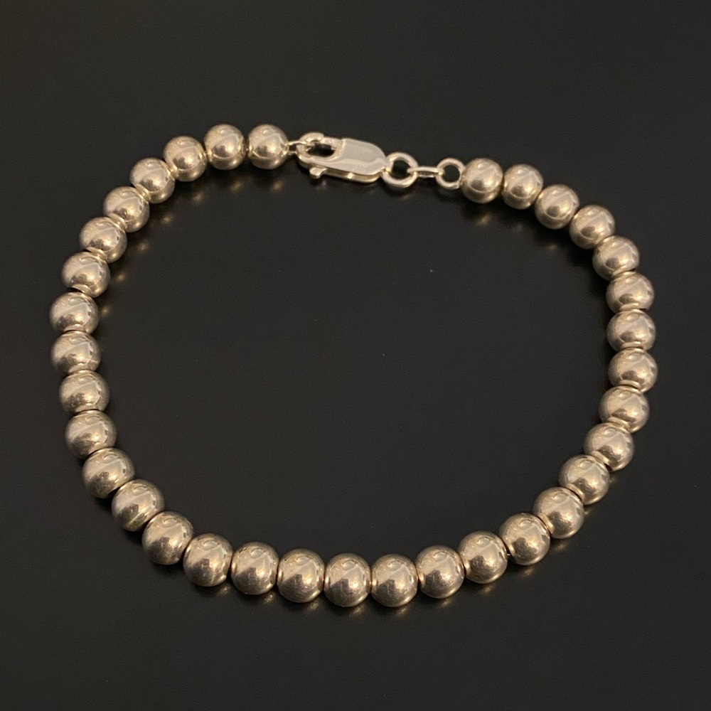 Sterling Silver Bead Bracelet